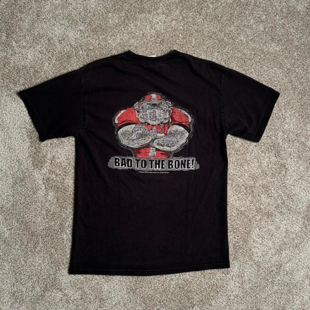00s BLACK PORT‎ AND COMPANY "BAD TO THE BONE" GRAPHIC TEE